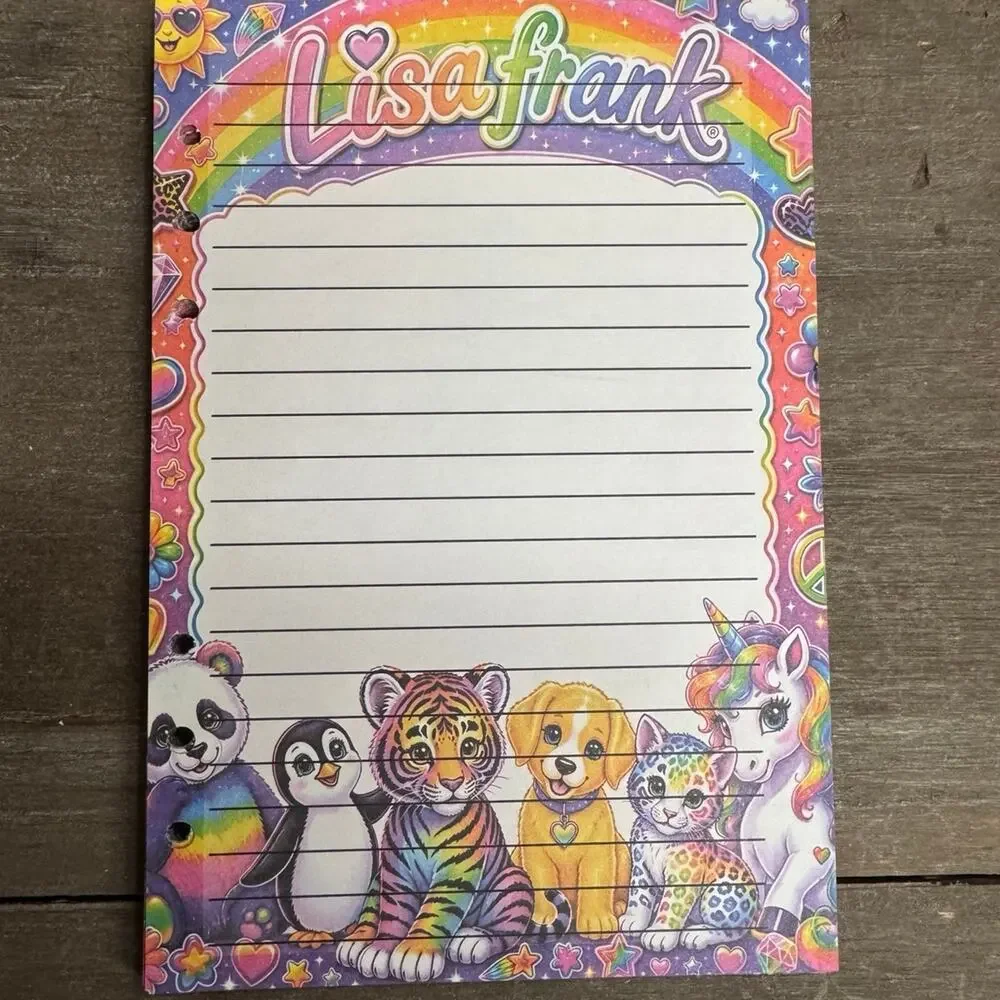 Lisa Frank Inspired Size A5 Refill Paper (50 Sheets)
